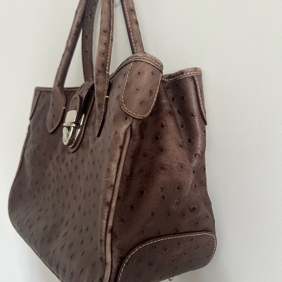 VTG DOONEY & BOURKE Ostrich Skin Bag - Picture 4 of 16